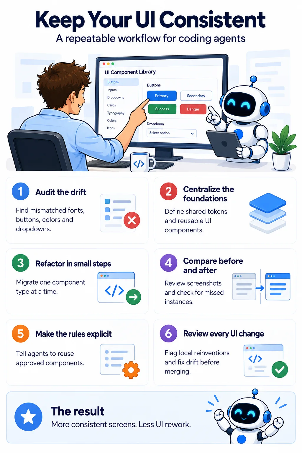 Consistent design infographic