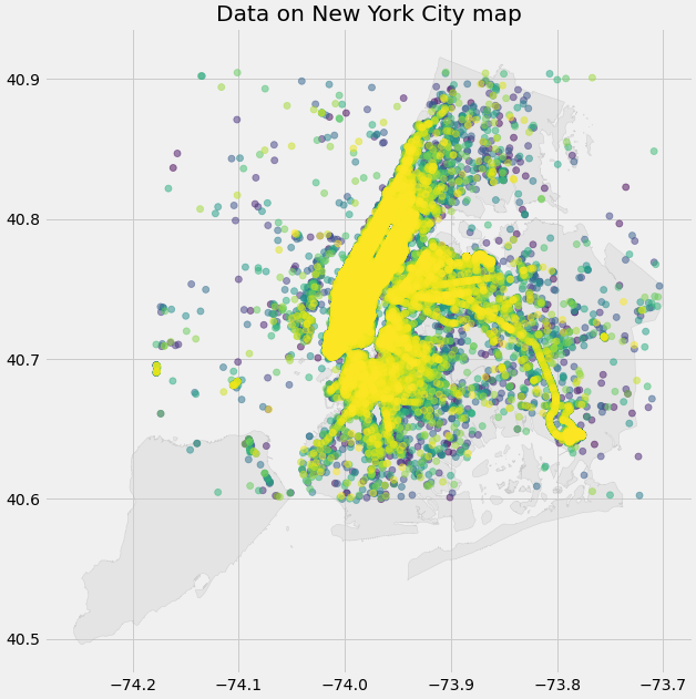Overlay the location data on the base map for context (Image by Author)