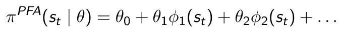Policy Function Approximation (PFA) provides a direct expression to return decisions based on states.