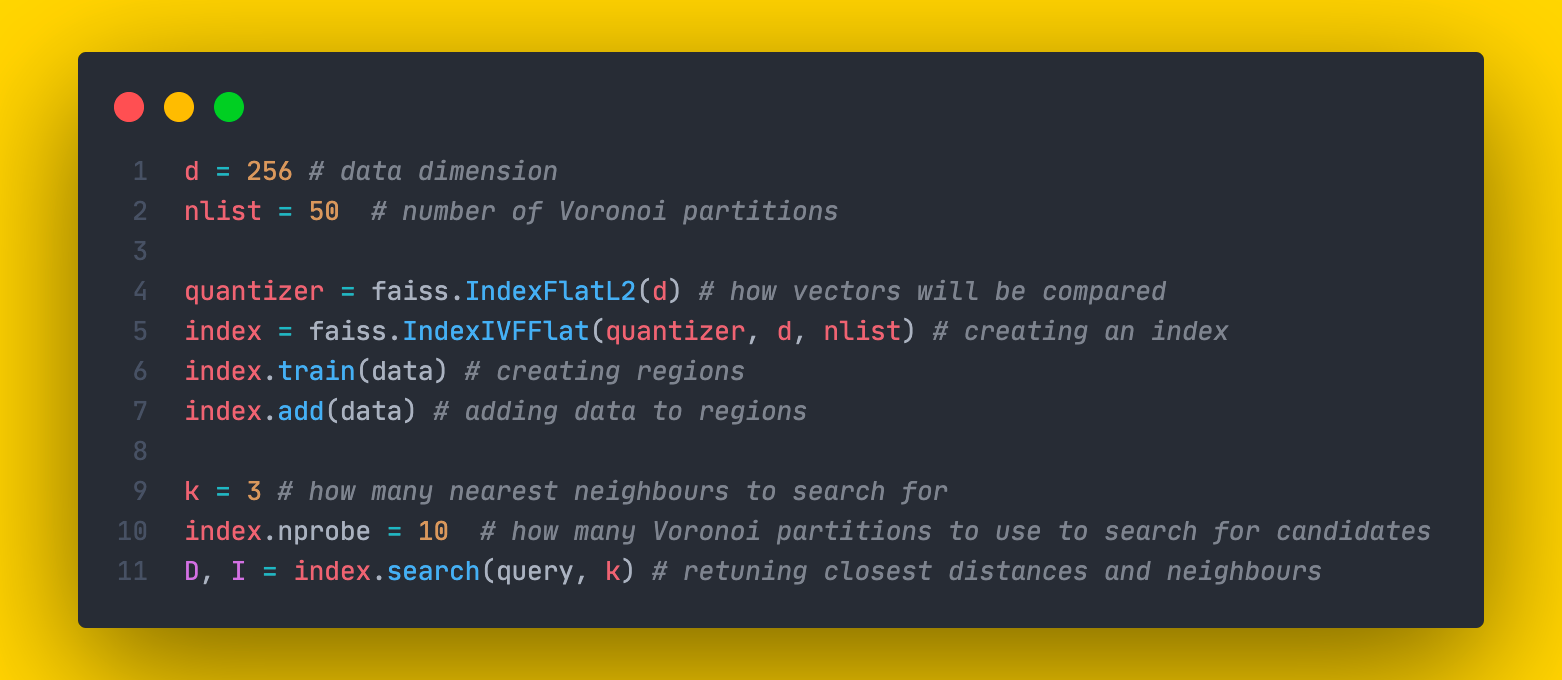 Faiss implementation of IndexIVFFlat